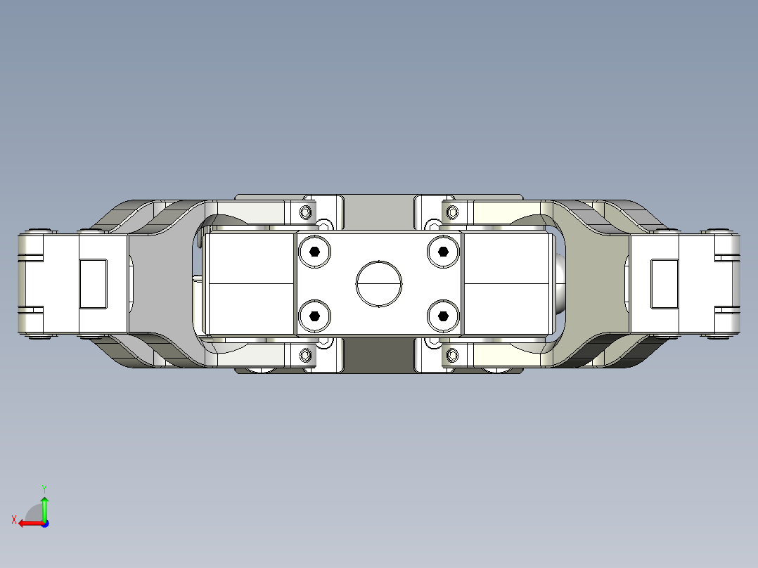 16-JEGB 4140 I000二指机械爪模型3D图纸 STEP格式后视图