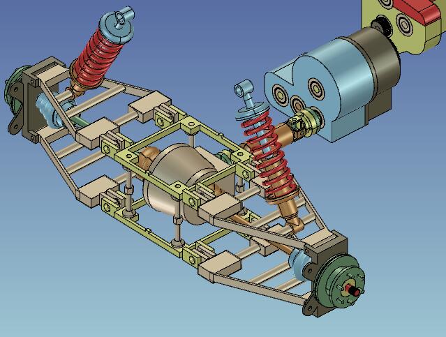 汽车底盘 机械设计参考资料3D模型设计素材