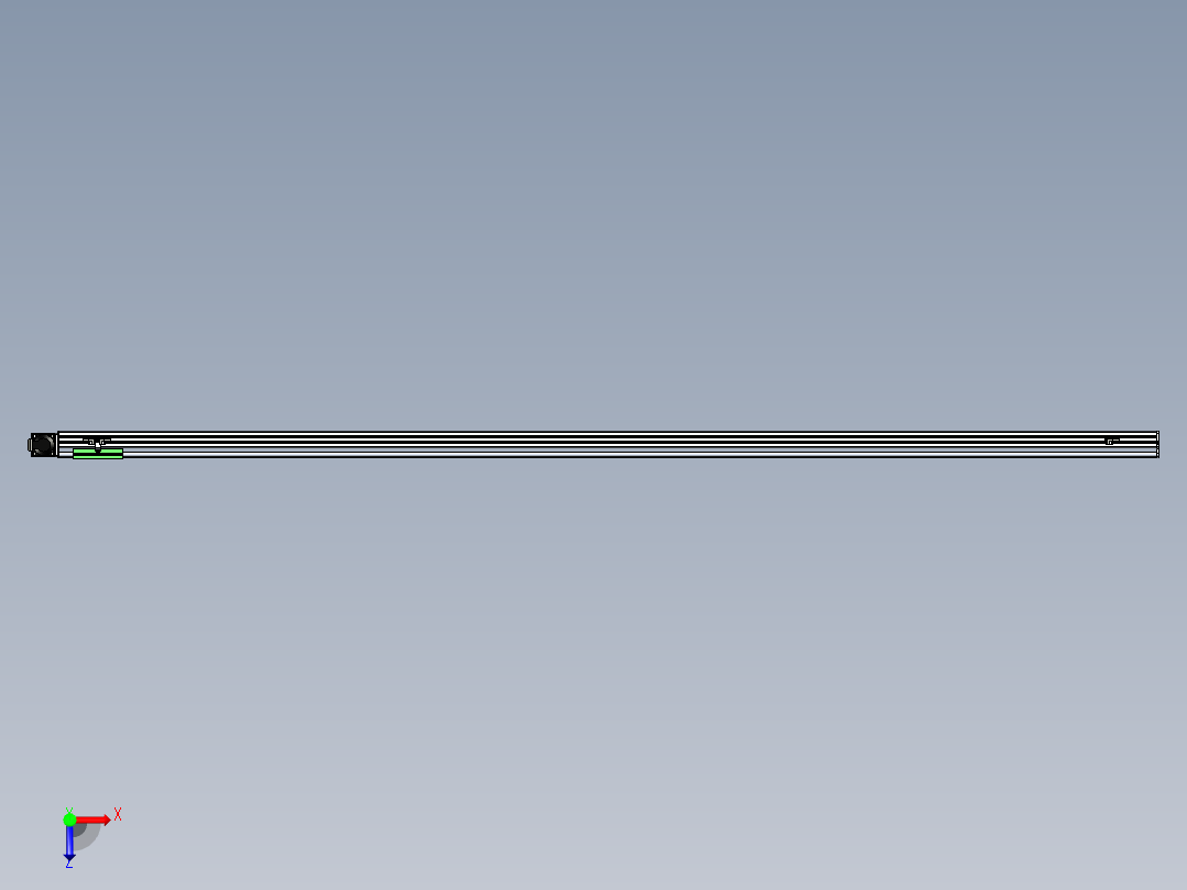 同步带滑台-半封闭B13-L90-S2800-R-P40-D3俯视图