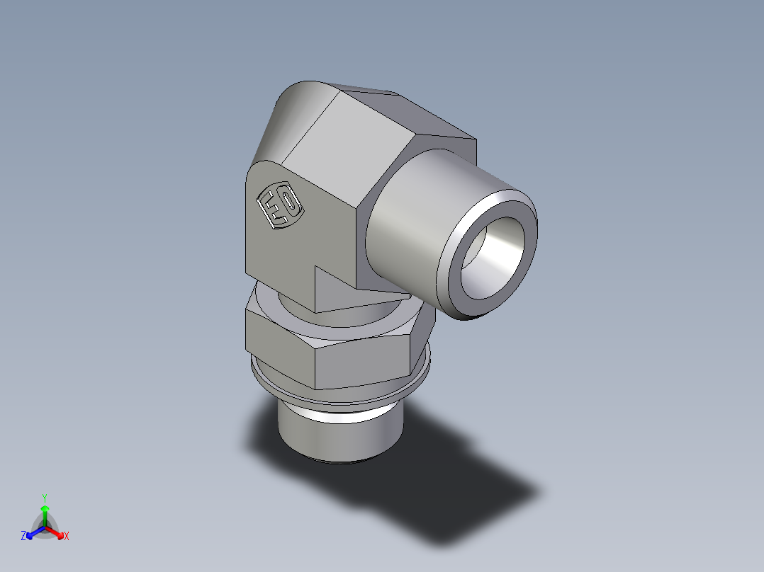 卡套式工业通用硬管接头EO_Adjustable_Locknut_elbow_WEE08SMOROMDCF