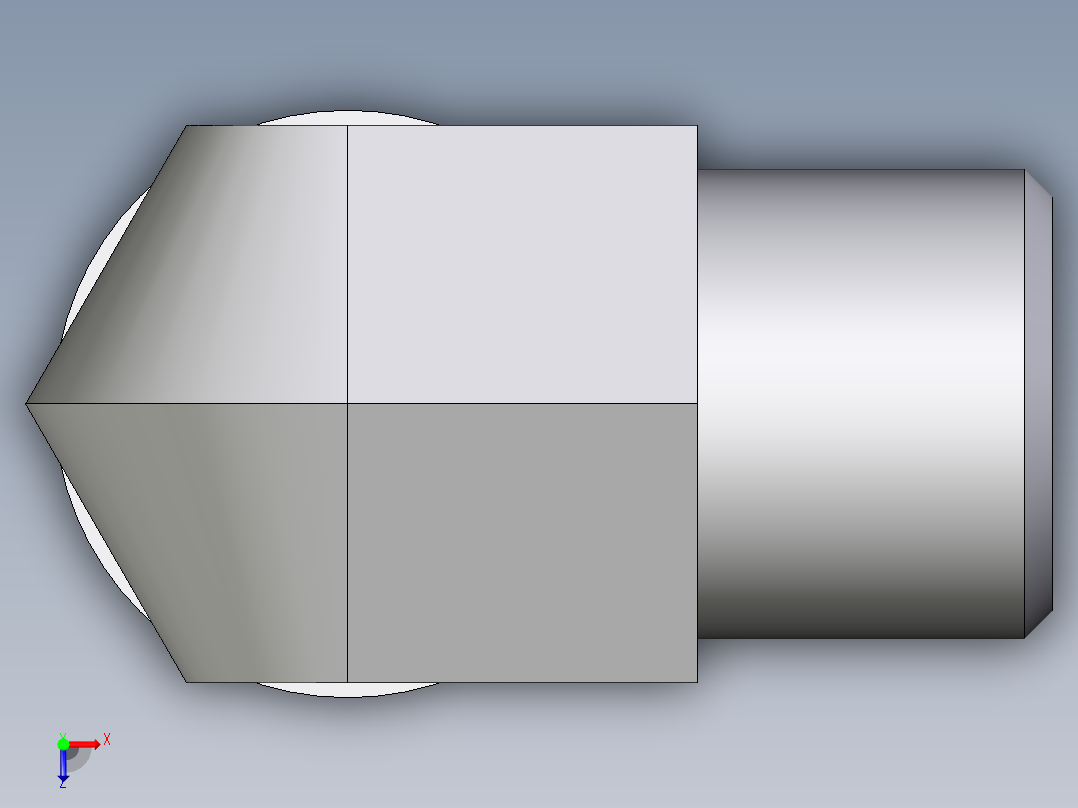 卡套式工业通用硬管接头EO_Adjustable_Locknut_elbow_WEE08SMOROMDCF俯视图