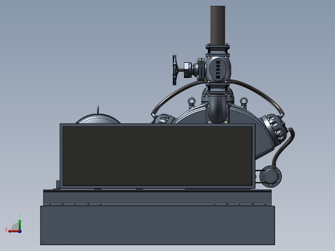往复式压缩机后视图