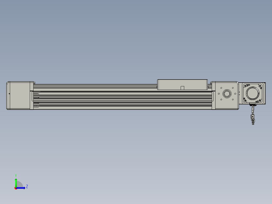 威洛博直线电机模组EB16-L208-S500-BL-ZP75-MS3-5K左视图