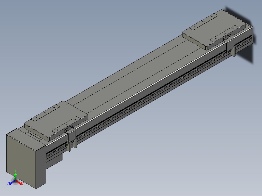 直线模组LHC14-S700-D设计图纸