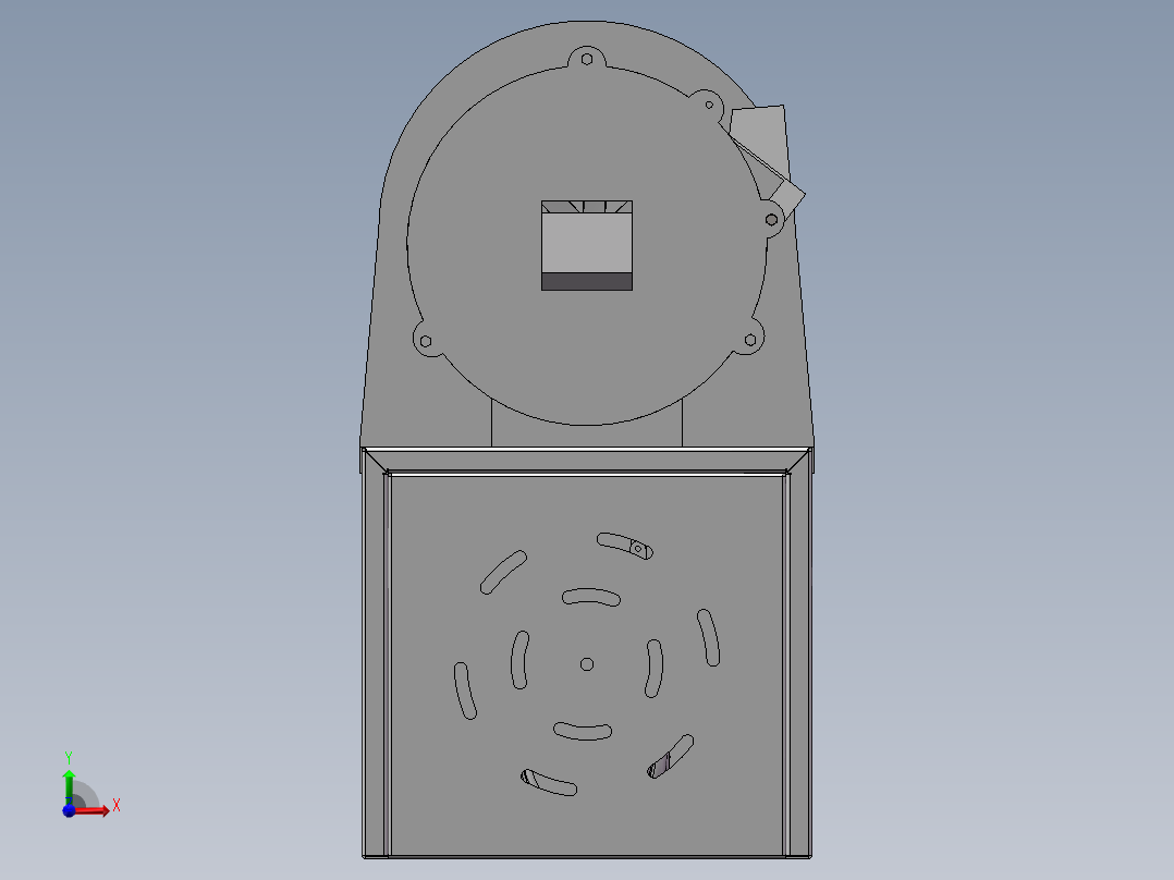 土豆切丝切片机前视图