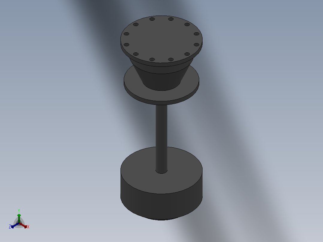 滚螺纹机正等轴测图