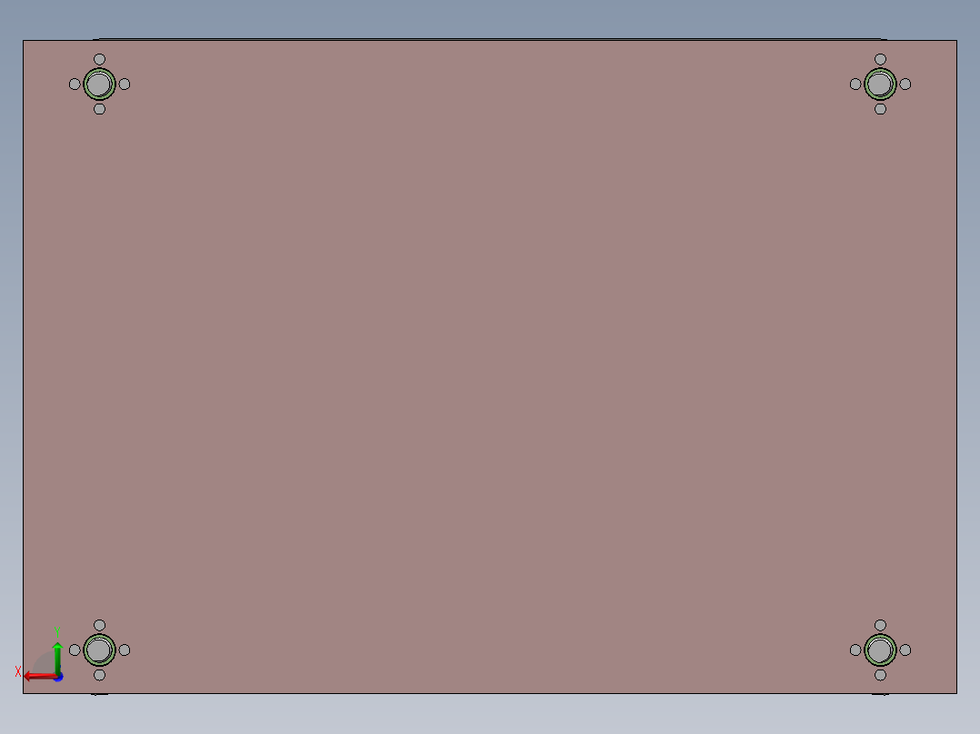 丝杆升降平台设计完整三维模型后视图