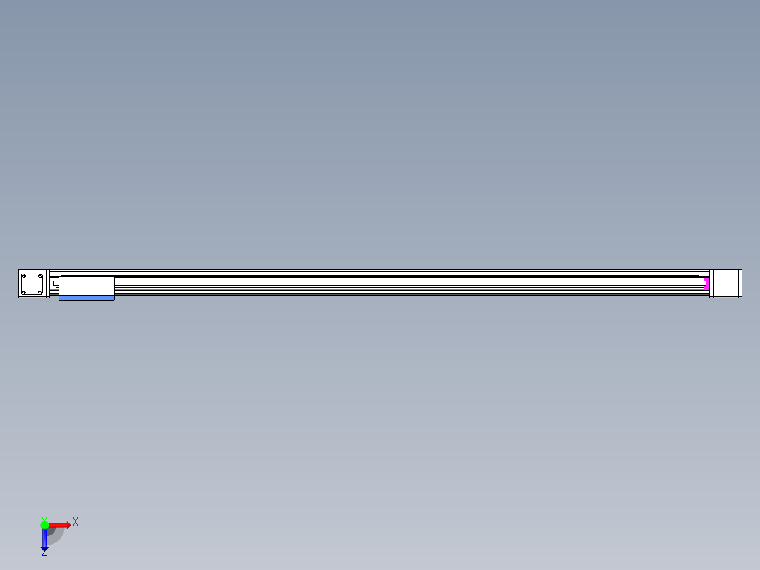 威洛博LB.GB同步带传动--欧规系列GB8-L192-S1900-BL-P75-K俯视图