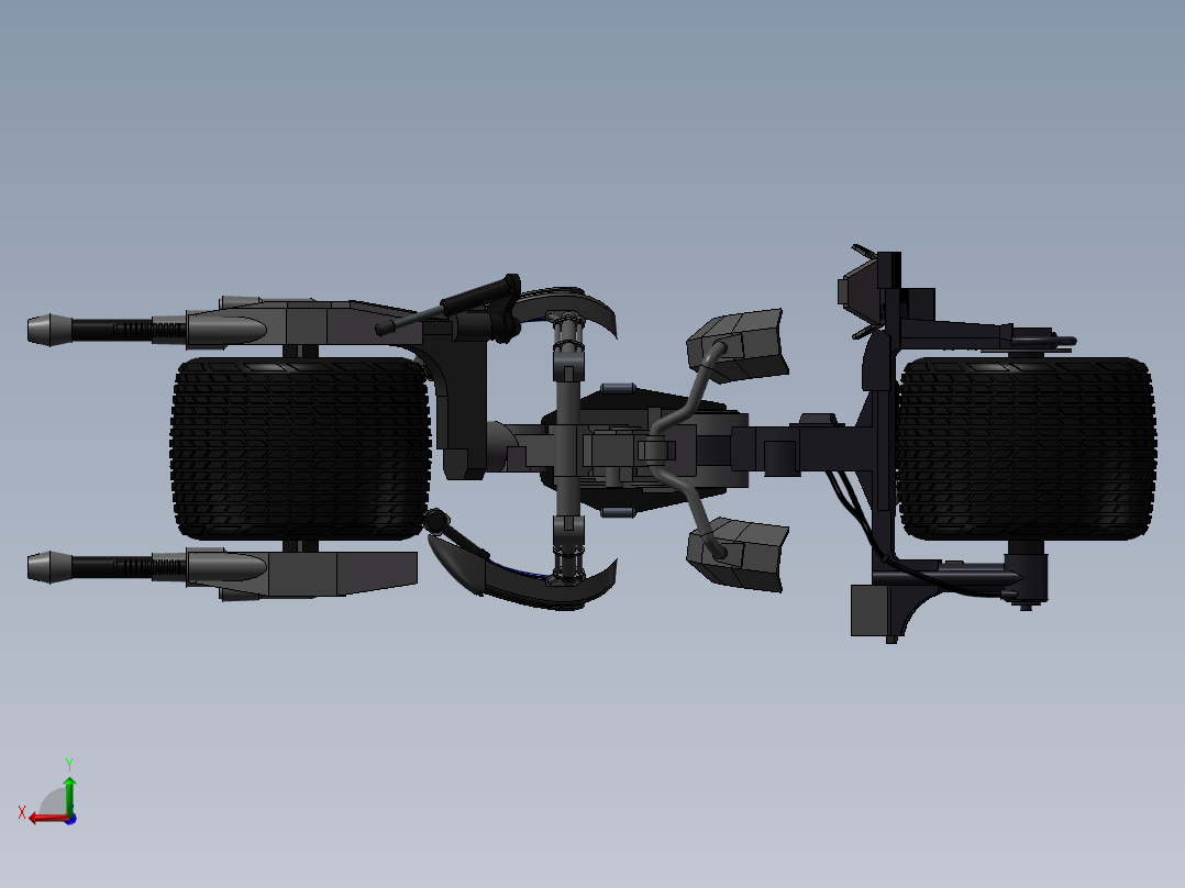 蝙蝠侠战车后视图