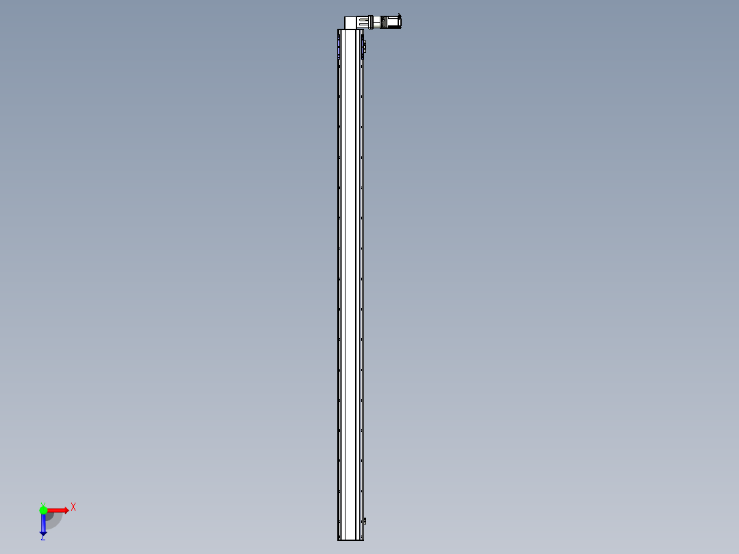 同步带滑台-半封闭B17-L100-S3100-R-P75-D3-N3俯视图