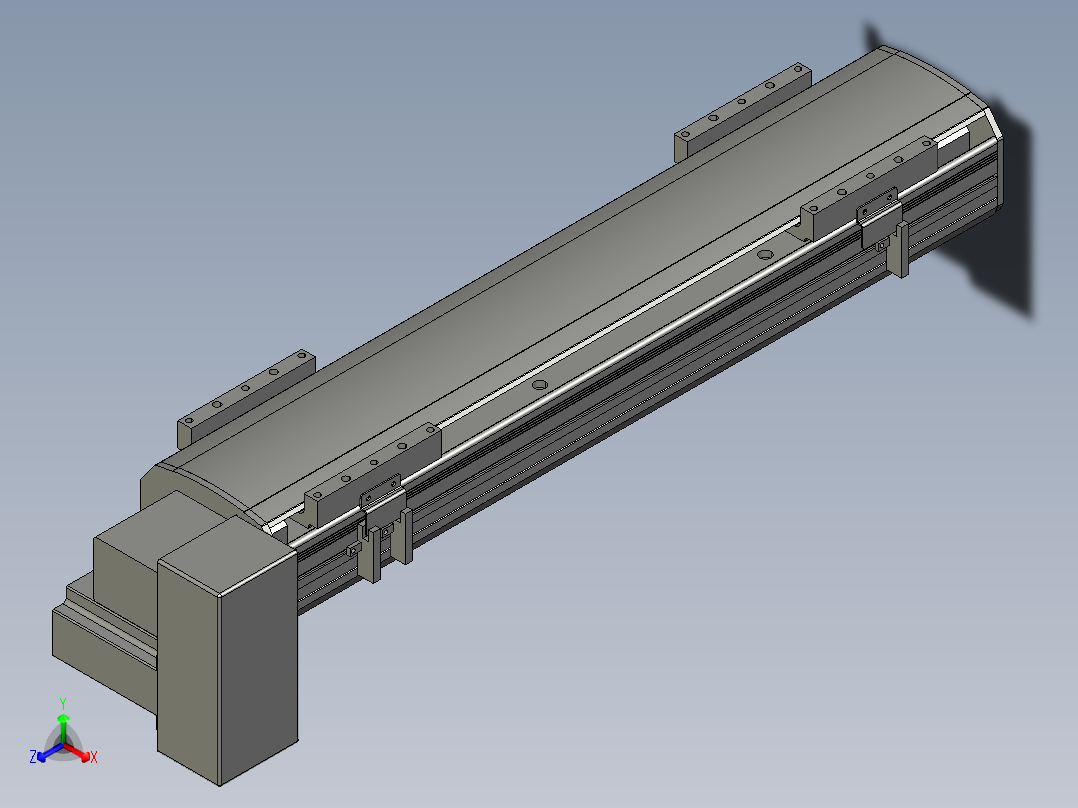 直线模组WG-LHB12-S400-RD设计图纸