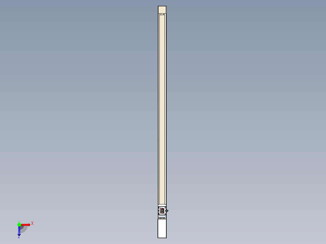 同步带全封闭直线模组TPA-HCB-65S-90-L1450-M-Y-P10-N3俯视图