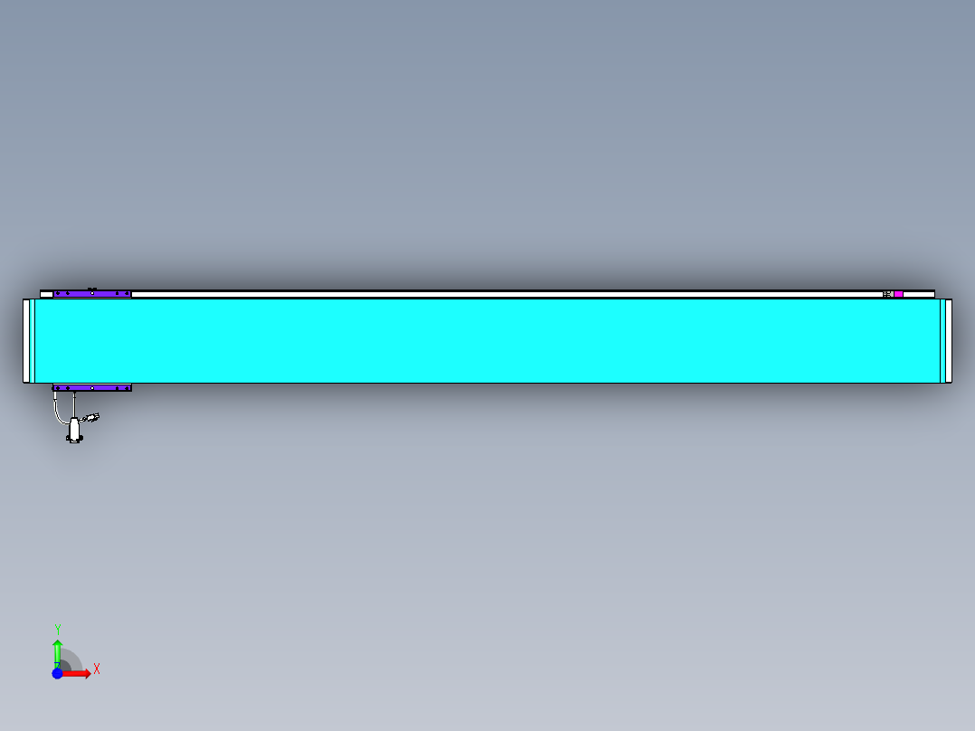 威洛博VL系列直线电机模组-VL17E2-S1600前视图