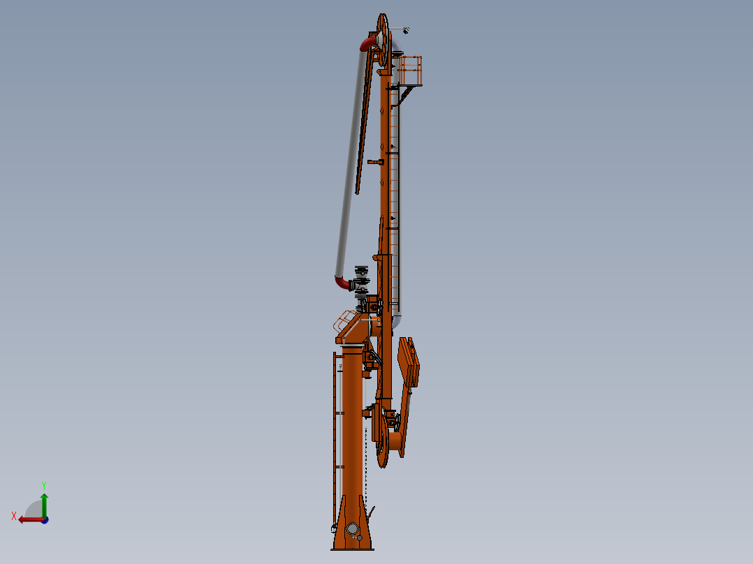 8寸输油臂后视图