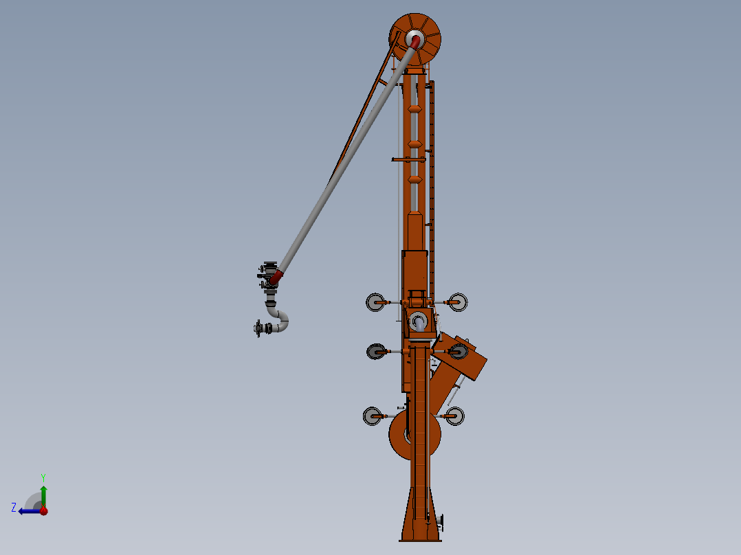 8寸输油臂右视图