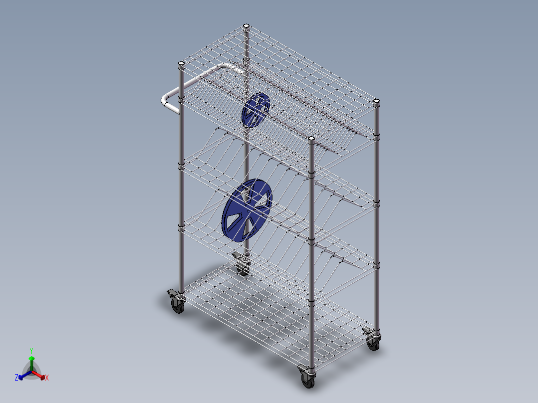 SMT料架正等轴测图