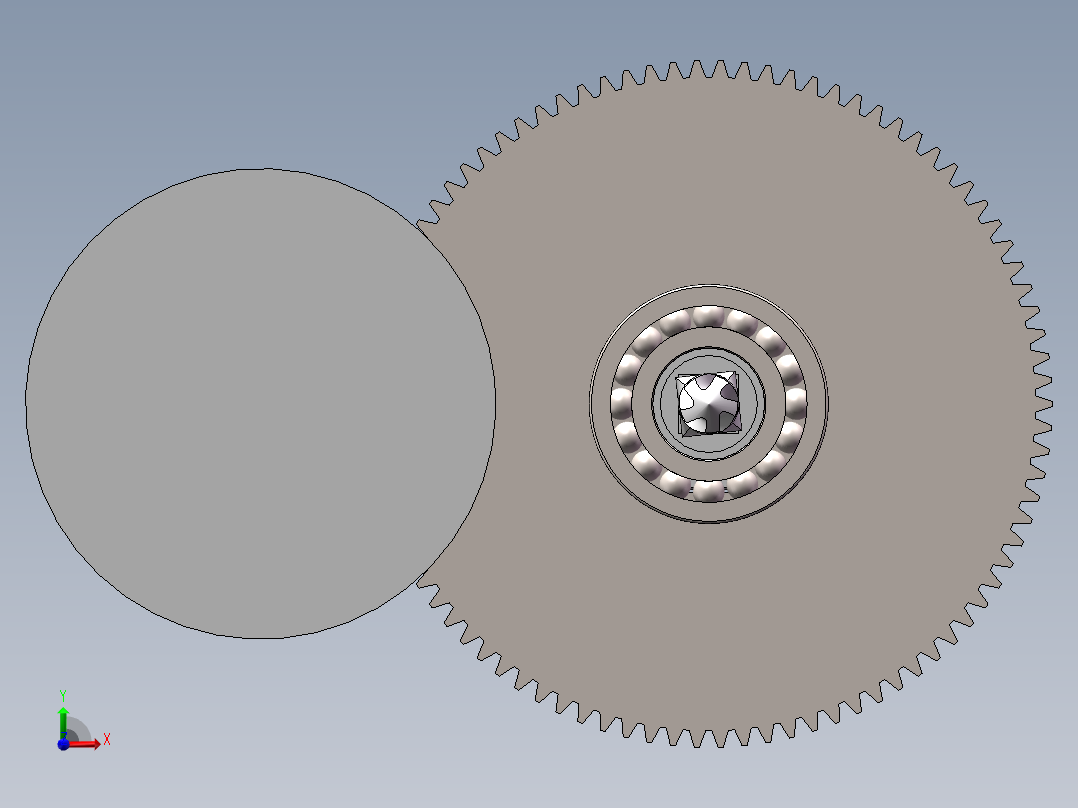 打孔机模型前视图