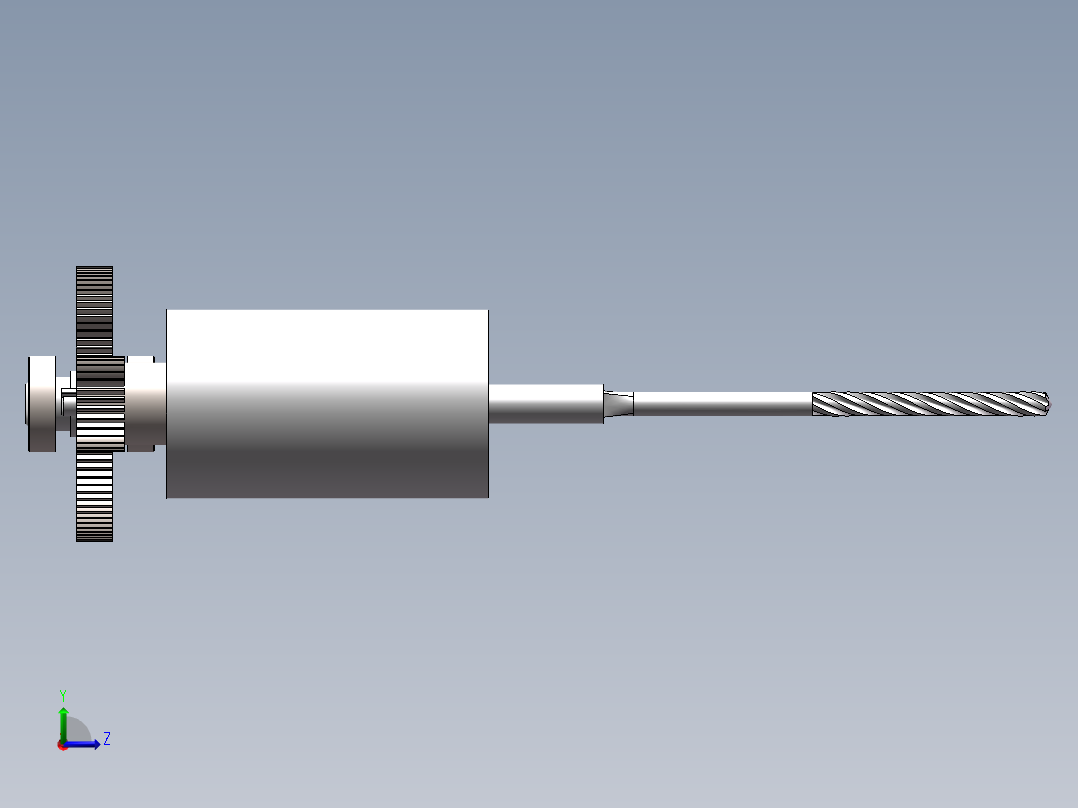 打孔机模型左视图
