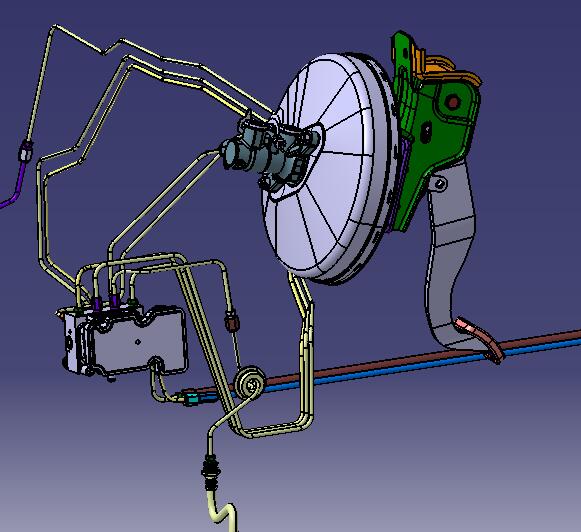 液压制动系统汽车防抱死系统设计【含三维catia+10张CAD图+文档】