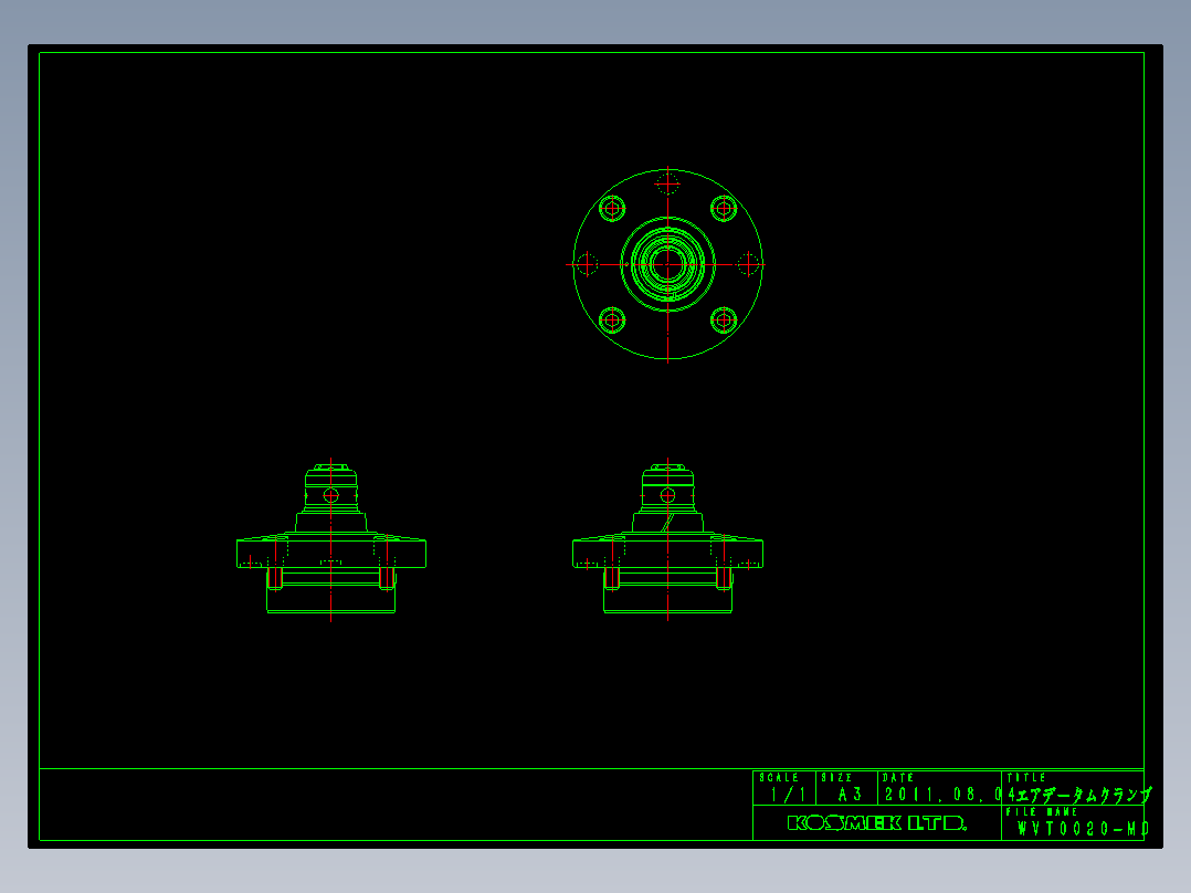 KOSMEKWVT0020-MD多系列多零件图纸模型多系列多零件图纸模型
