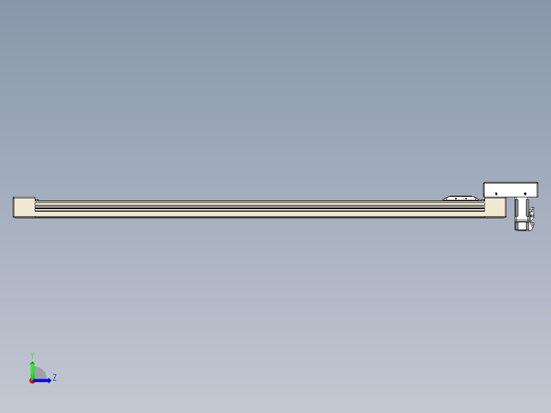 同步带全封闭直线模组TPA-HCB-65S-90-L1100-M-C-P10-N3左视图