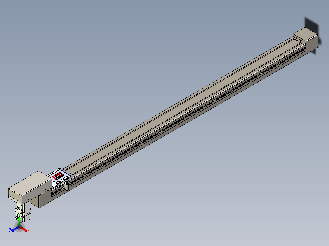 同步带全封闭直线模组TPA-HCB-65S-90-L1100-M-C-P10-N3正等轴测图