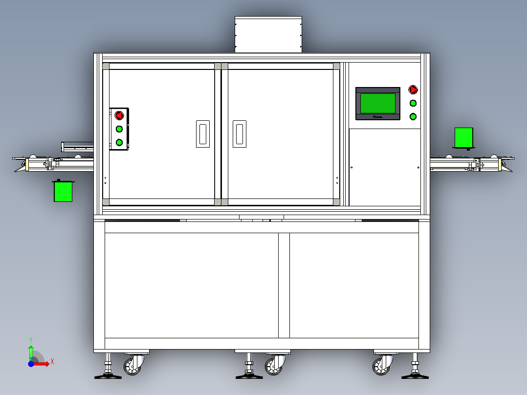 话机总装配体前视图