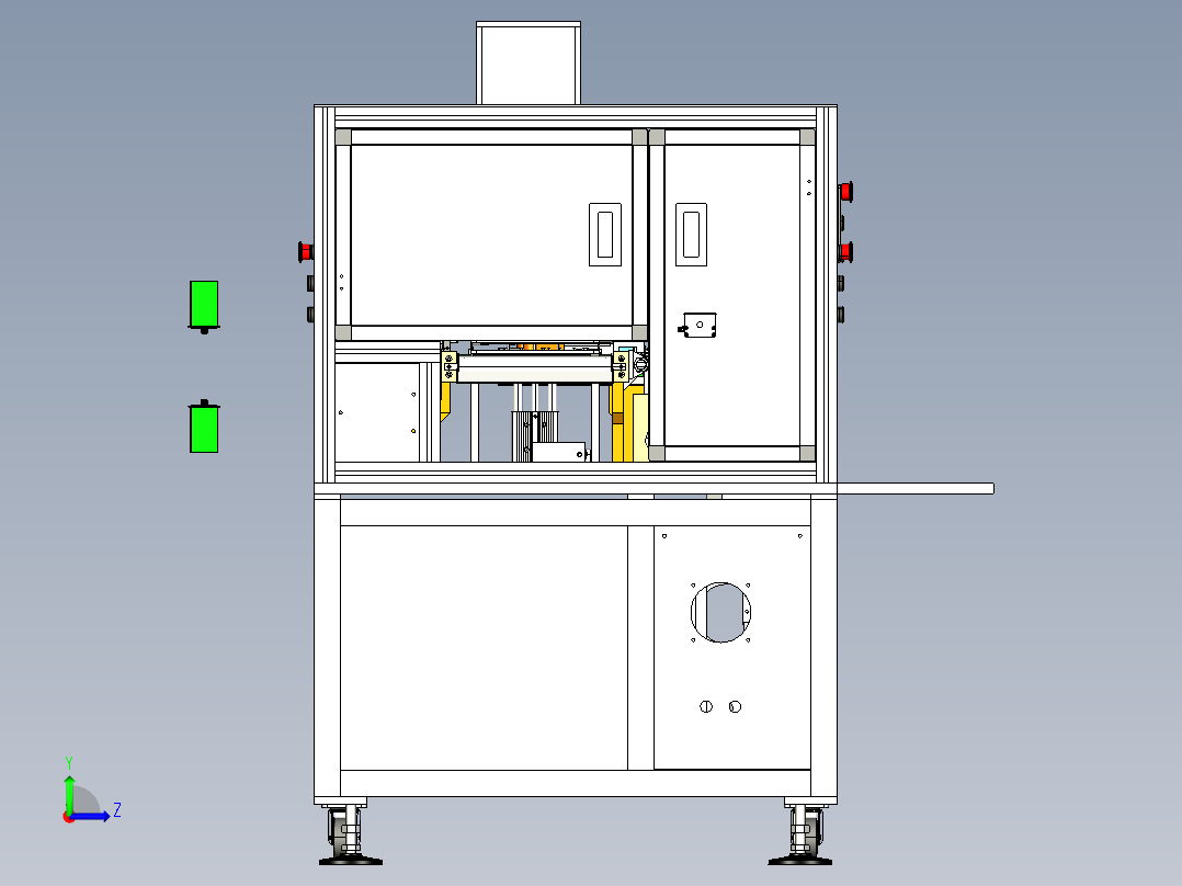 话机总装配体左视图