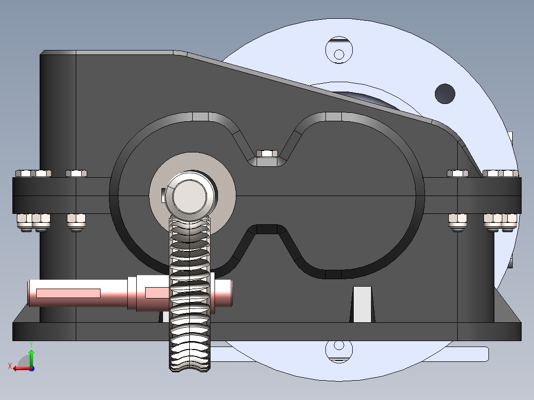 传动系统后视图