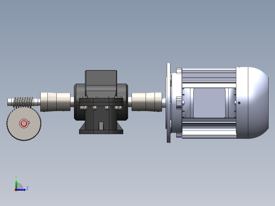 传动系统左视图