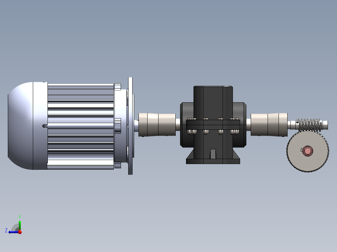 传动系统右视图