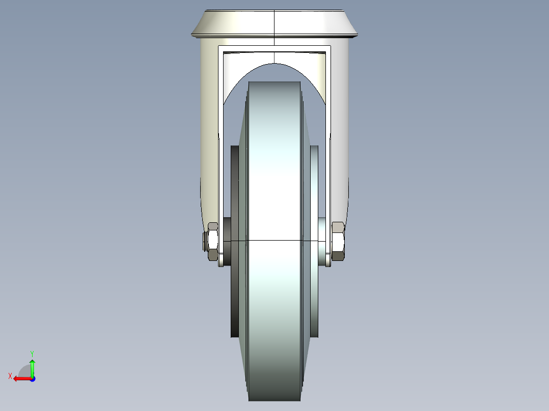 型材-KJN 515368 125MM WHEEL后视图