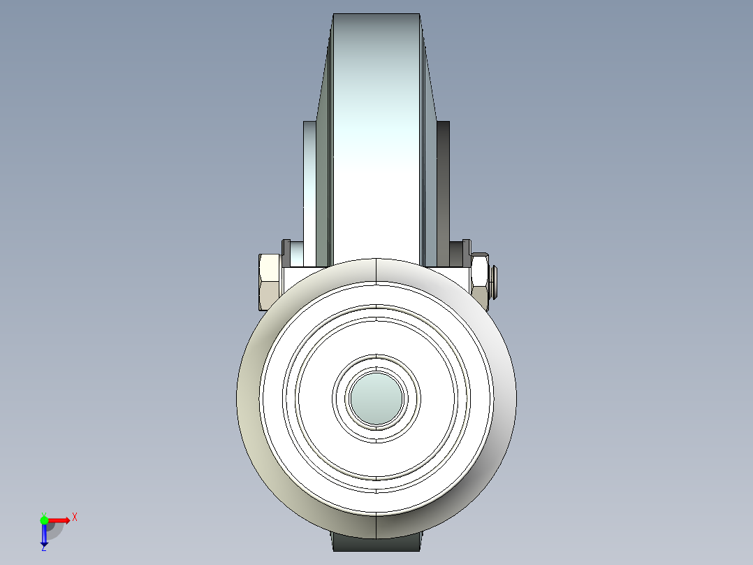 型材-KJN 515368 125MM WHEEL俯视图