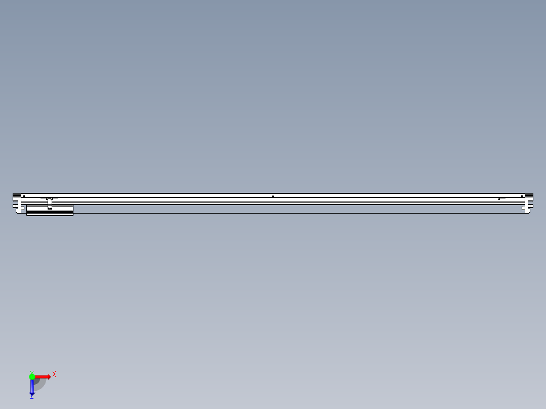 威洛博VL系列直线电机模组-VL22H3-S2000俯视图