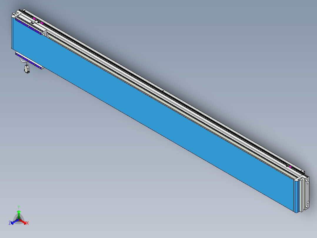 威洛博VL系列直线电机模组-VL22H3-S2000正等轴测图