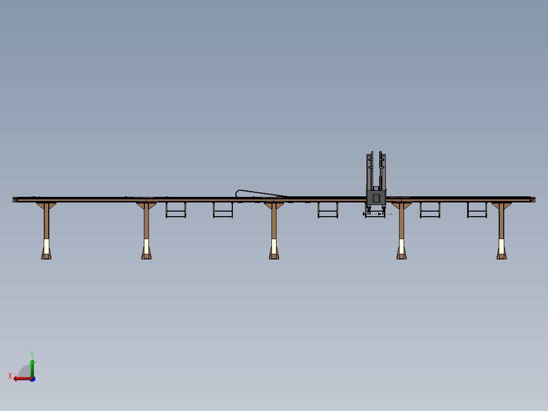 双轴桁架机械手50公斤级（完整套图）后视图