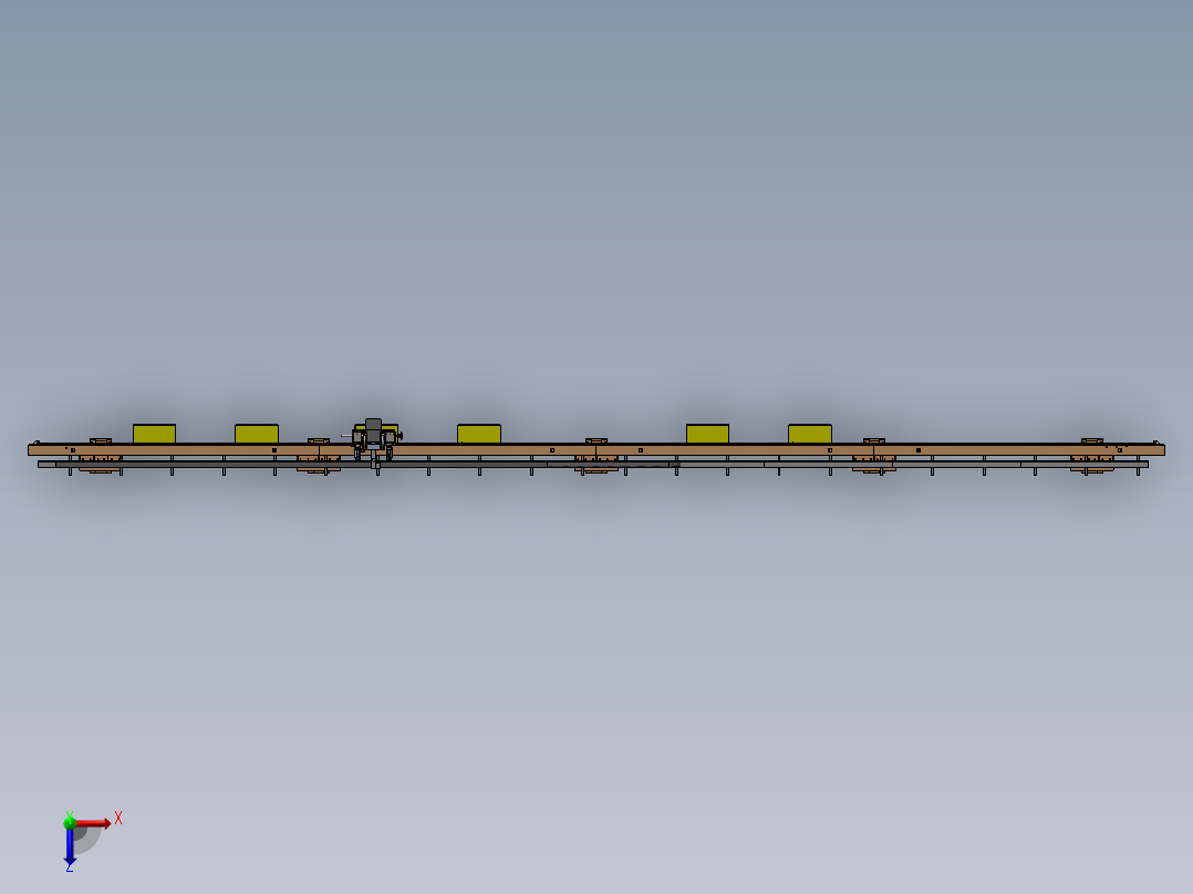 双轴桁架机械手50公斤级（完整套图）俯视图