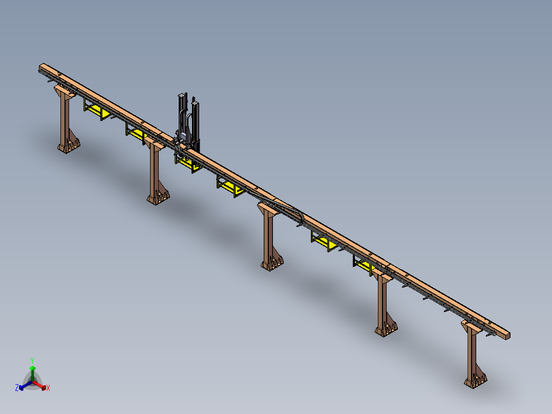 双轴桁架机械手50公斤级（完整套图）正等轴测图