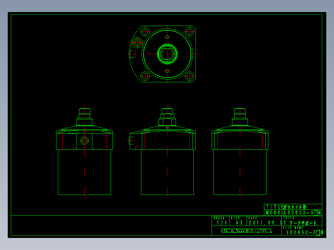 KOSMEKLC0652-GxM多系列多零件图纸模型多系列多零件图纸模型