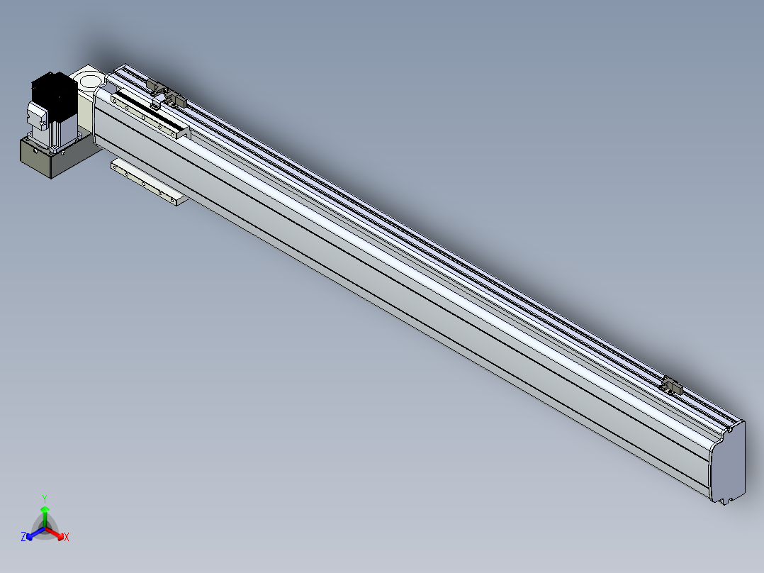 同步带滑台-半封闭B13H-L45-S1050-LU-P40-D3