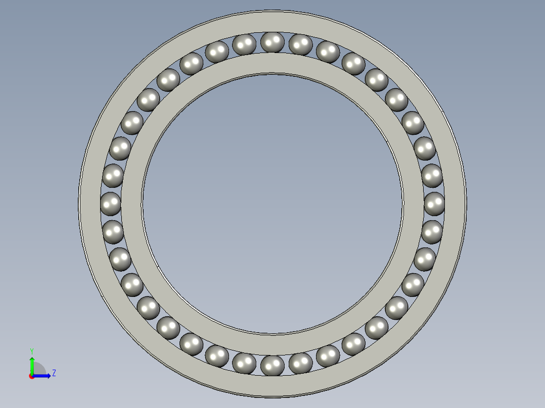 深沟球轴承16030左视图