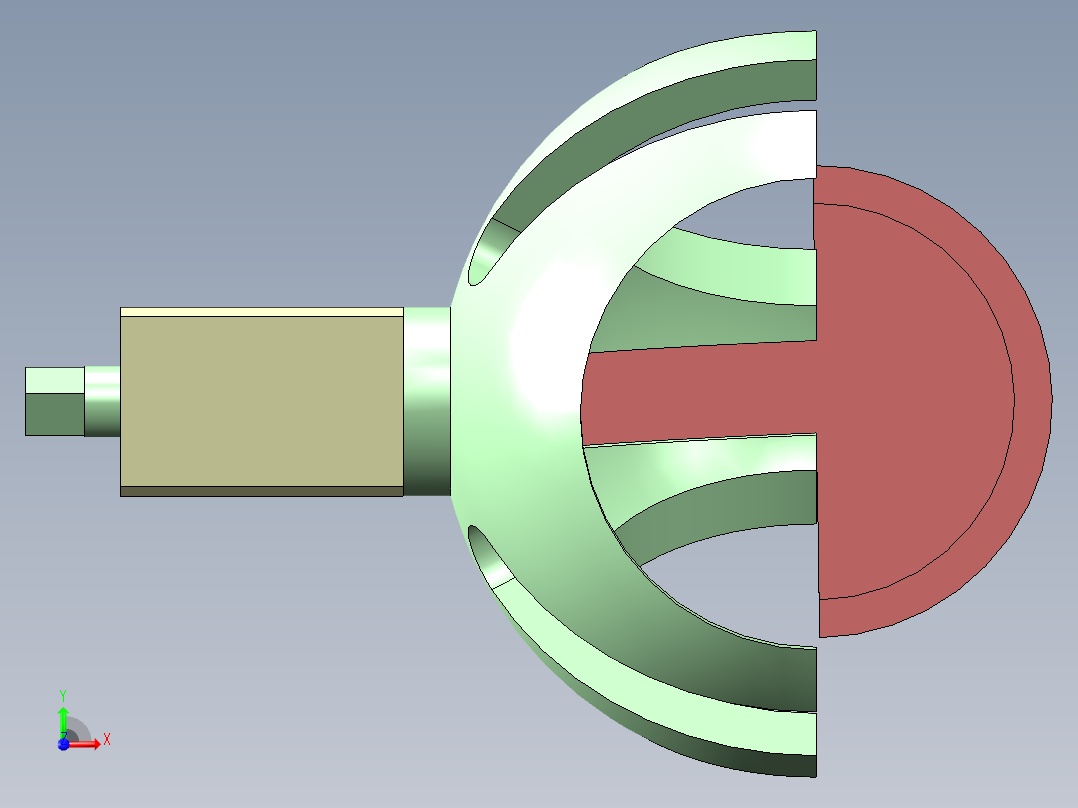 立体间歇机构前视图