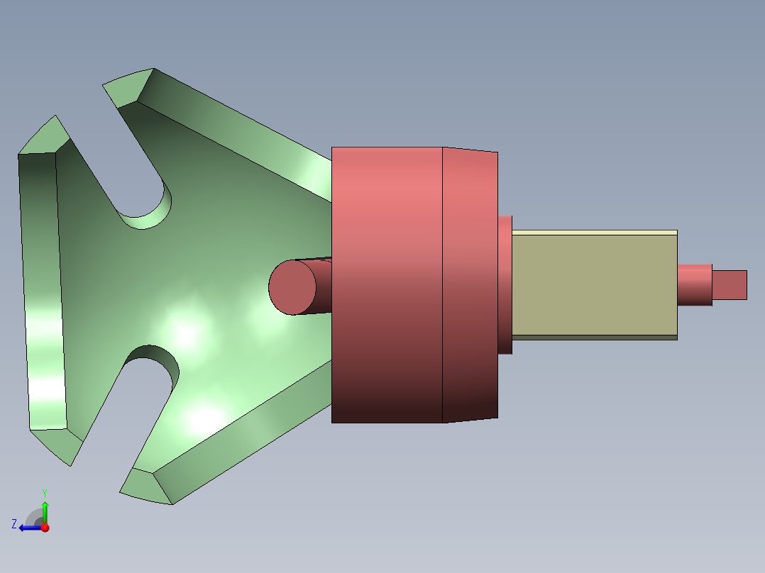 立体间歇机构右视图