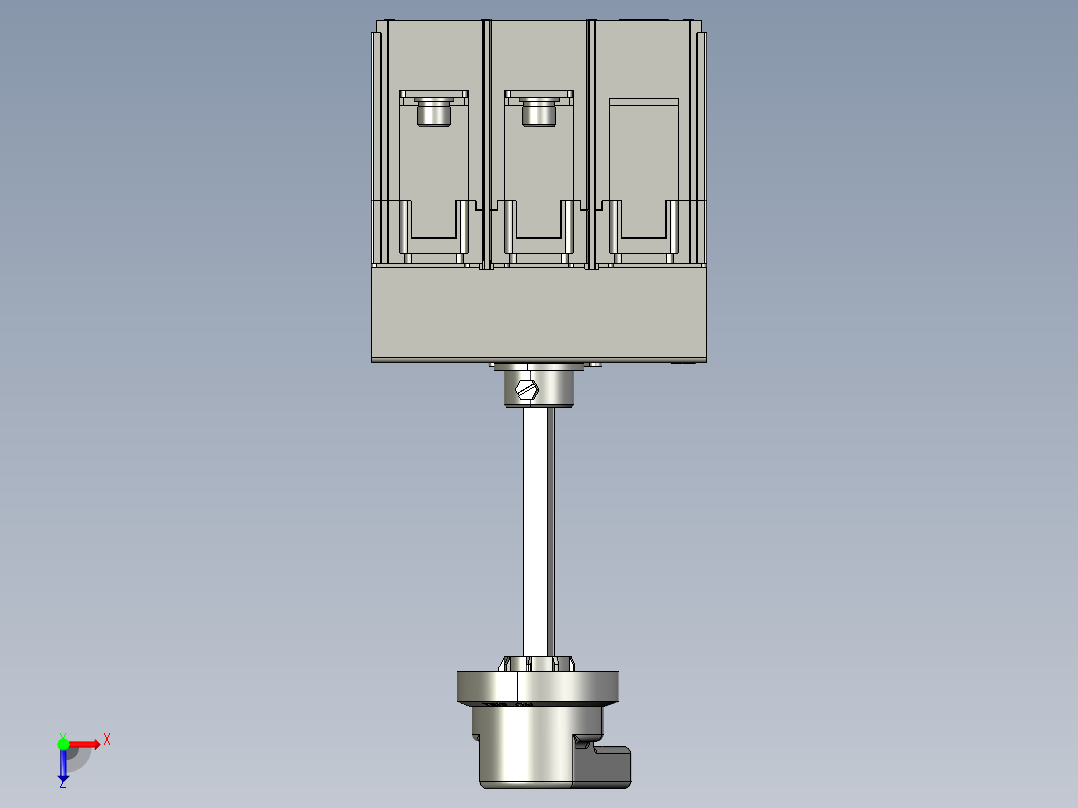 NDM3Z-250V-3P断路器+手操CS1-A俯视图