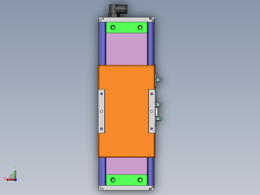 MCH丝杆全封闭MCH10-BM-100W后视图