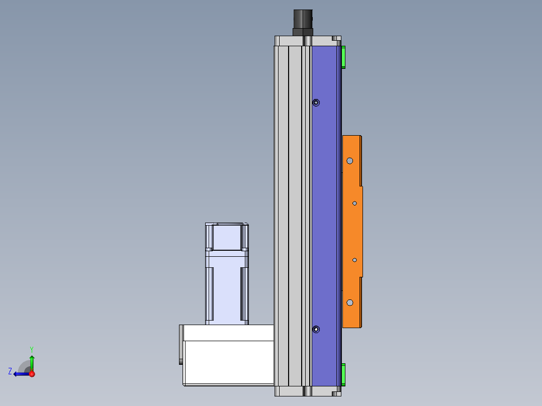 MCH丝杆全封闭MCH10-BM-100W右视图