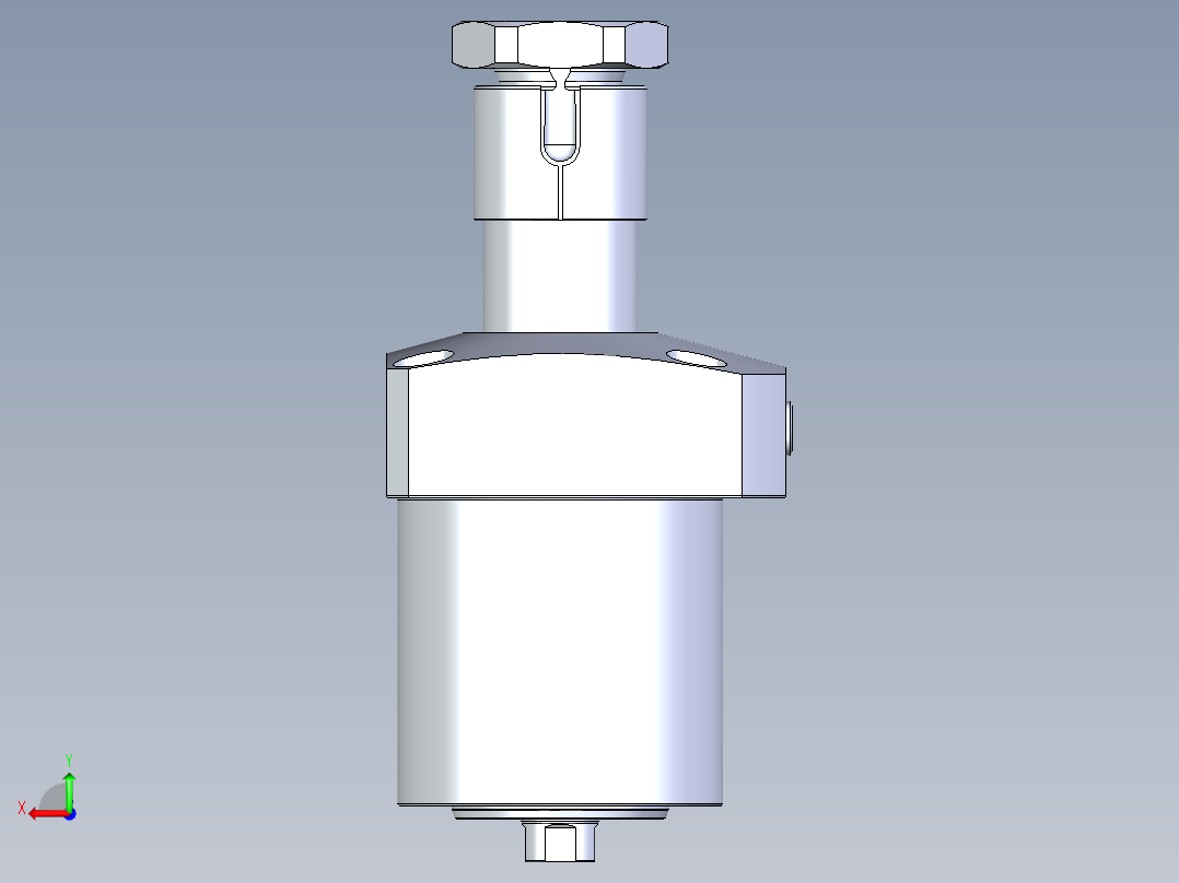 KOSMEKLHA0750-GLD多系列多零件图纸模型后视图
