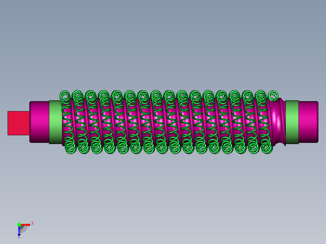 圆柱形瓷管大功率绕线电阻器俯视图