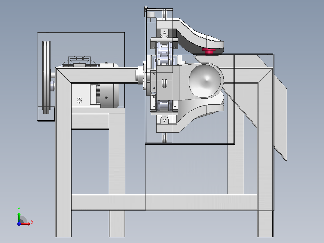 苹果自动称量分级机SW三维图前视图