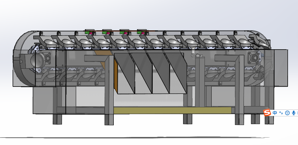 苹果自动称量分级机SW三维图